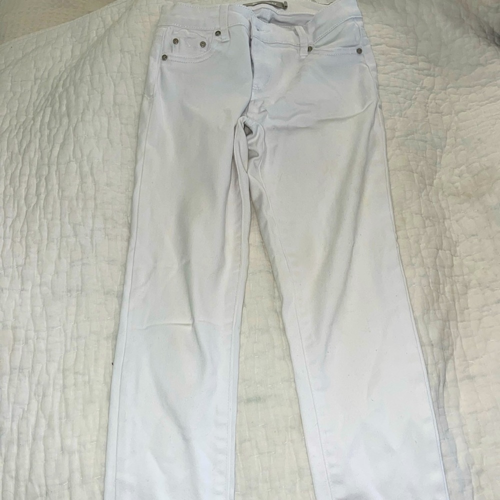 girls tractr white jeans